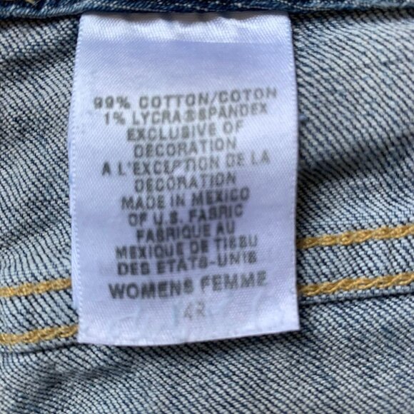 Eddie Bauer Women's Shaped Fit Straight Leg Specially Dyed Denim Jeans Size 14 R - Picture 5 of 8